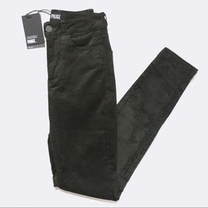 PAIGE Hoxton Ultra Skinny Corduroy Velvet Jean NWT